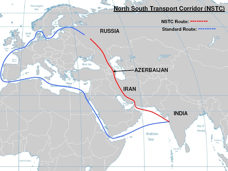 Corridor de transport Nord-Sud, fret ferroviaire ou port caspien